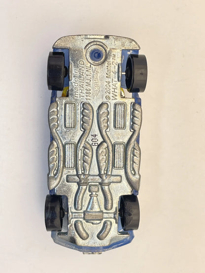 WHAT-4-2, Hot Wheels 2004, Resoraki, Die cast, Niebieski Przeźroczysty 1:64 – zdjęcie 7