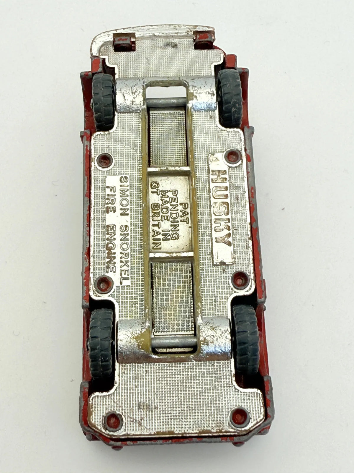 Simon Snorkel Fire Engine Husky Czerwony 1:64 Made in Wielka Brytania – zdjęcie 7