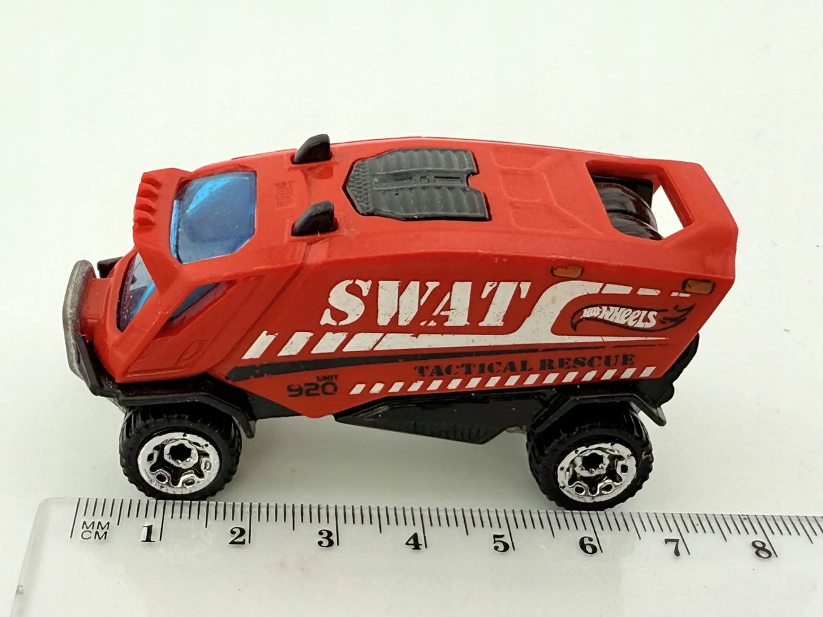 AERO POD, SWAT, Hot Wheels 2014, Resoraki, Die cast K05, Czerwony, 1:64 – zdjęcie 7