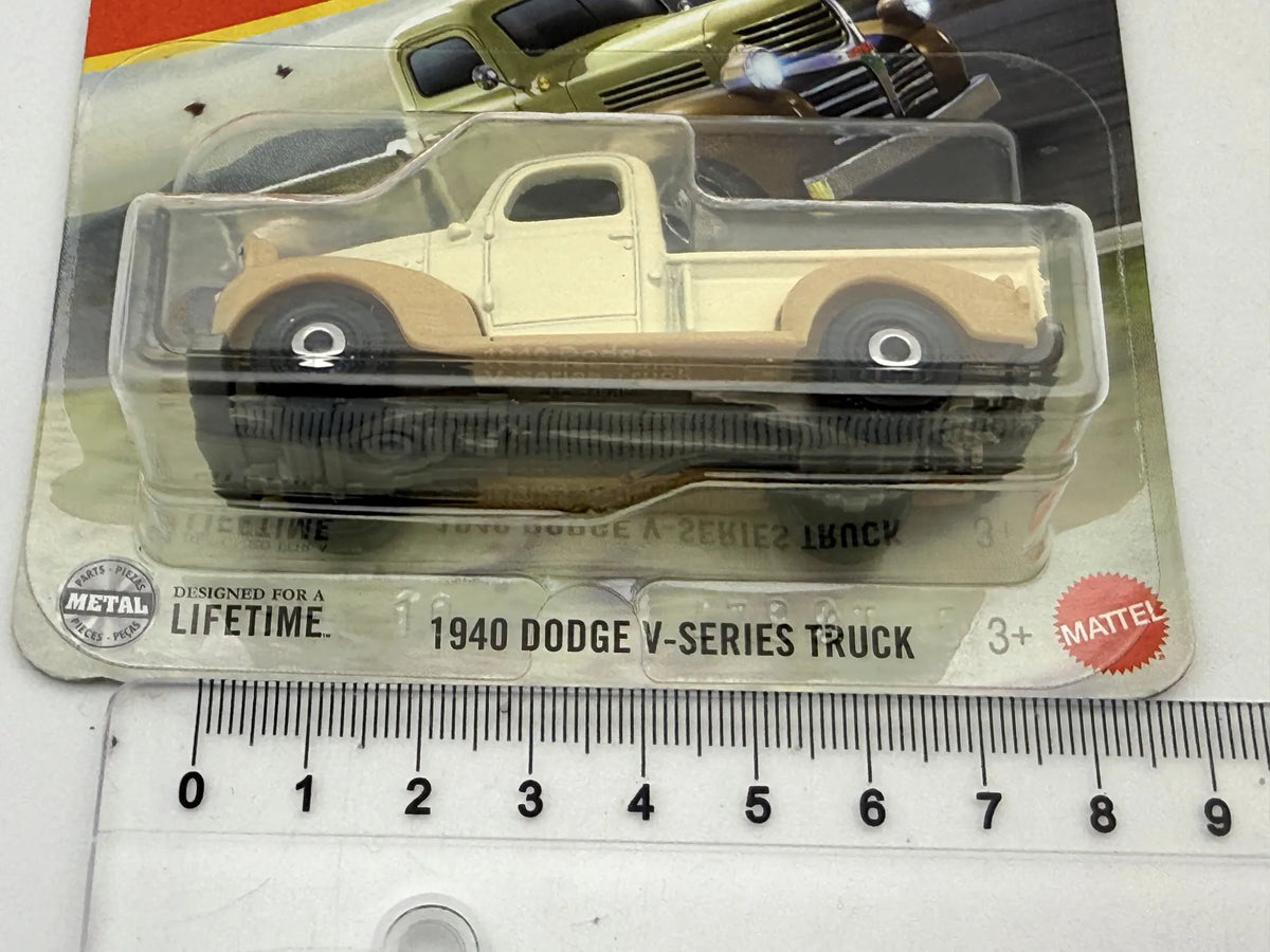 1940 DODGE V-SERIES TRUCK, Matchbox 2025 Die cast C0859 Krem. 1:64 Resoraki – zdjęcie 7