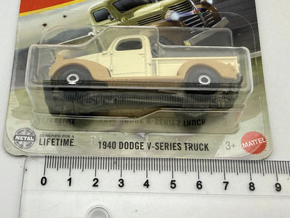 1940 DODGE V-SERIES TRUCK, Matchbox 2025 Die cast C0859 Krem. 1:64 Resoraki – zdjęcie 7