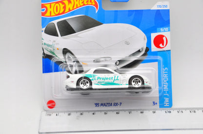 '95 MAZDA RX-7, Hot Wheels 2024, Die cast HTC46-N521, Biały, 1:64, Resoraki – zdjęcie 7
