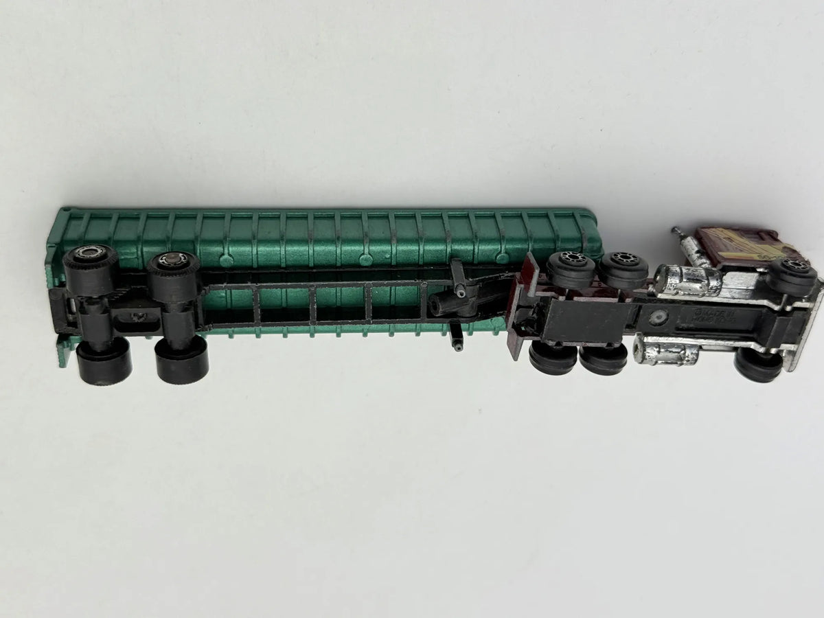 KENWORTH K100 COE Z NACZEPĄ WYWROTKA, Yatming Ok. 1983, Die cast, 1:90 – zdjęcie 7