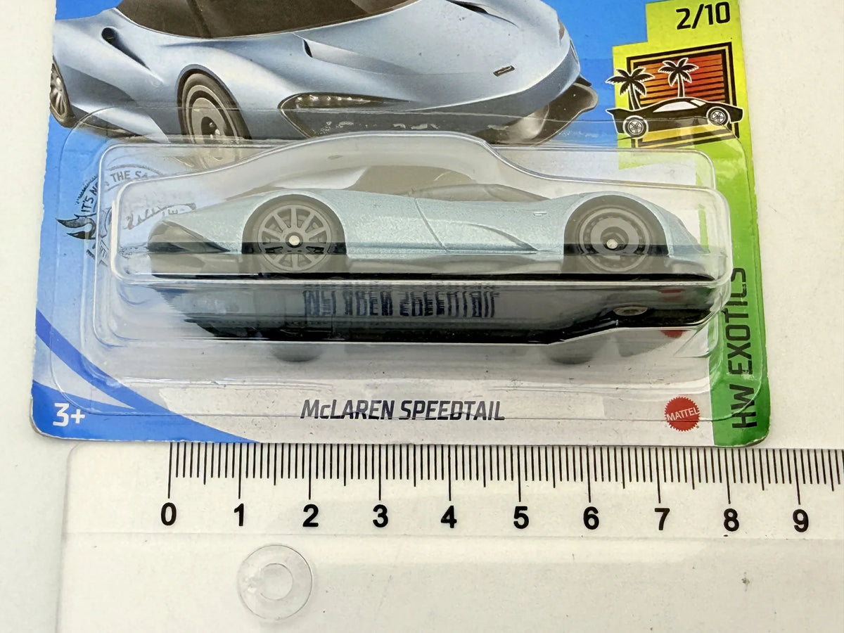 MCLAREN SPEEDTAIL HW EXOTICS Hot Wheels 2020 Błękitny 1:64 – zdjęcie 7