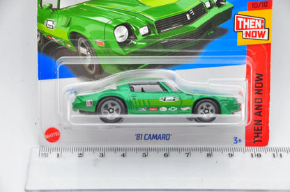 '81 Camaro THEN AND NOW Hot Wheels 2022 Zielony 1:64 – zdjęcie 7