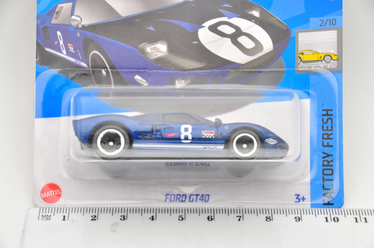 FORD GT40 Hot Wheels 2024 Niebieski 1:64 – zdjęcie 7