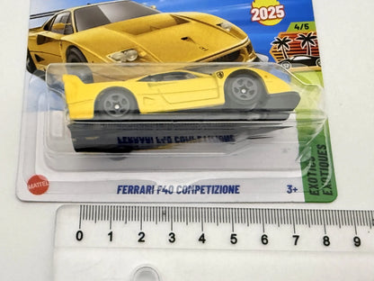 FERRARI F40 COMPETIZIONE + Protektor, Hot Wheels 2025, JBB92, Żółty, 1:64 – zdjęcie 7