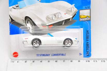 '72 STINGRAY CONVERTIBLE Hot Wheels 2024 Biały 1:64 – zdjęcie 7