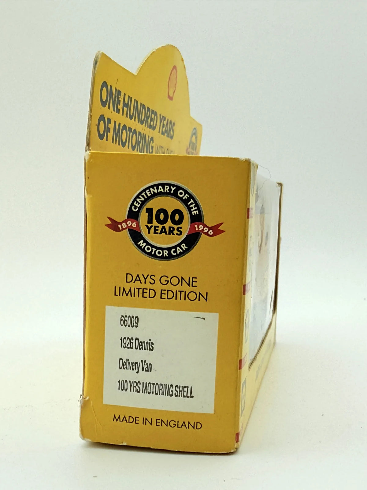 Furgon Shell Days Gone Shell V-Power 1996 Żółty 1:43 Made in England – zdjęcie 7