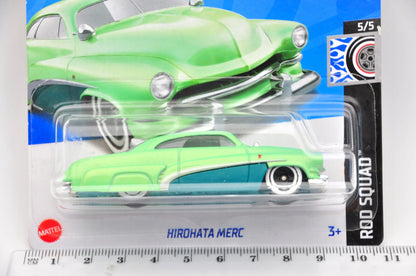 HIROHATA MERC, Hot Wheels 2024, Resoraki, Die cast HRY69, Miętowy, 1:64 – zdjęcie 7