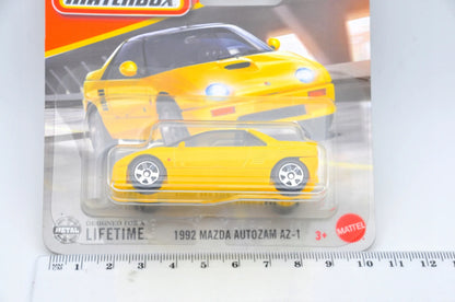 1992 MAZDA AUTOZAM AZ-1 Matchbox 2024 Żółty 1:64 – zdjęcie 7