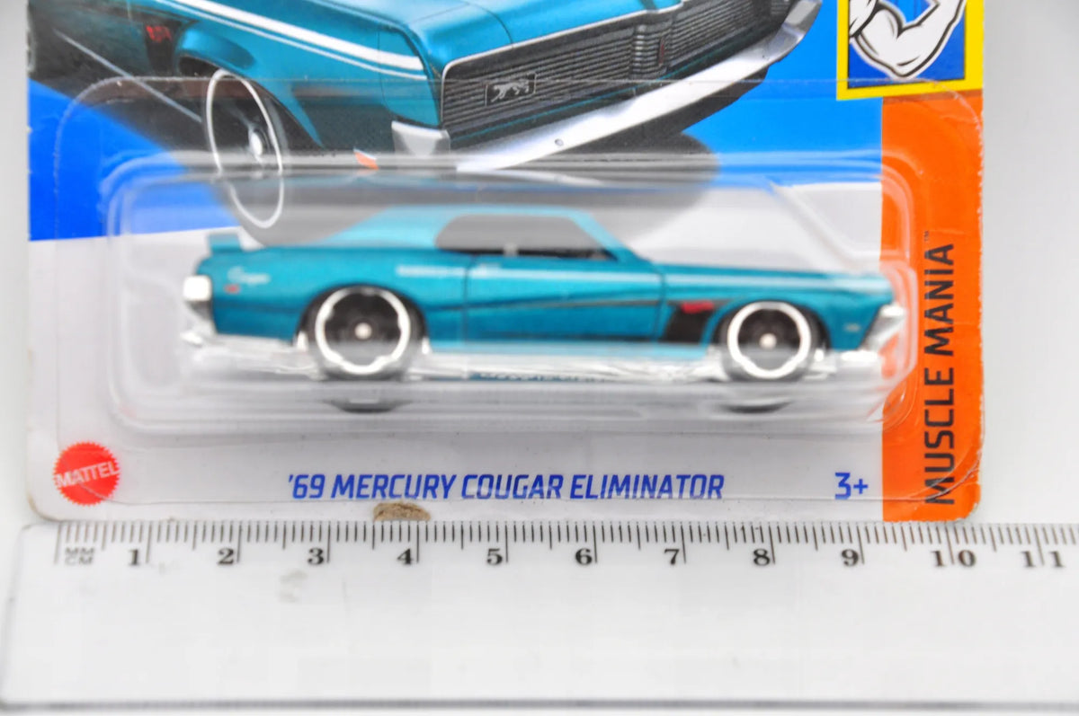 '69 MERCURY COUGAR ELIMINATOR Hot Wheels 2024 Niebieski 1:64 – zdjęcie 7