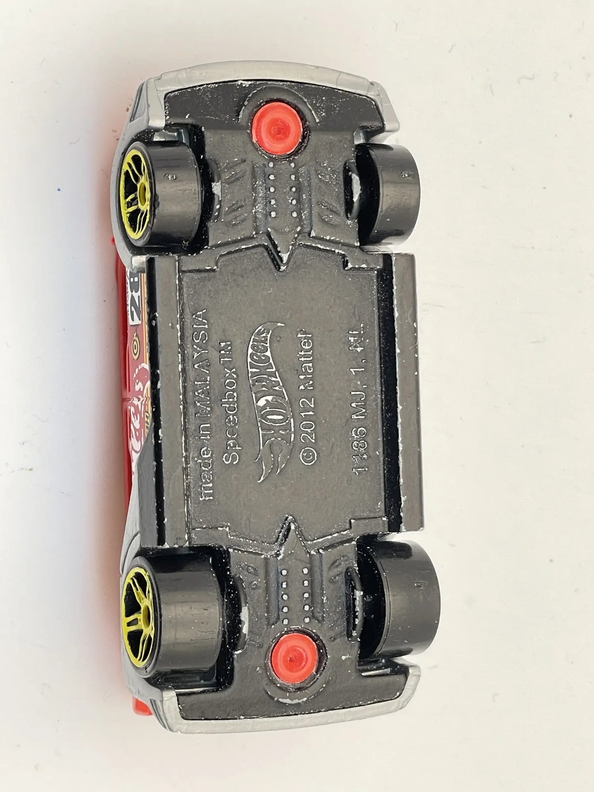 SPEEDBOX, Hot Wheels 2012, Die cast 1, Czerwony, 1:64, Resoraki – zdjęcie 7