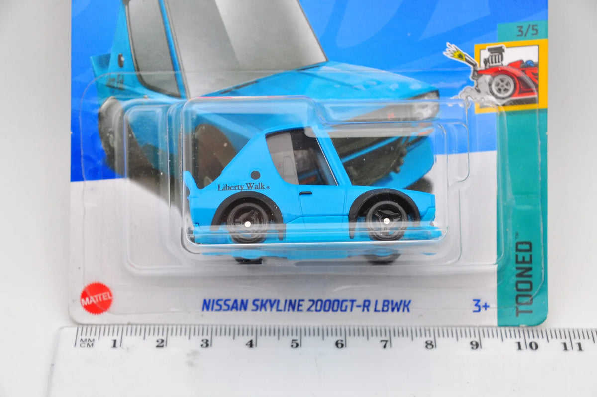 NISSAN SKYLINE 2000GT-R LBWK (TONNED) Hot Wheels 2024, HRY85 Niebieski 1:64 – zdjęcie 7