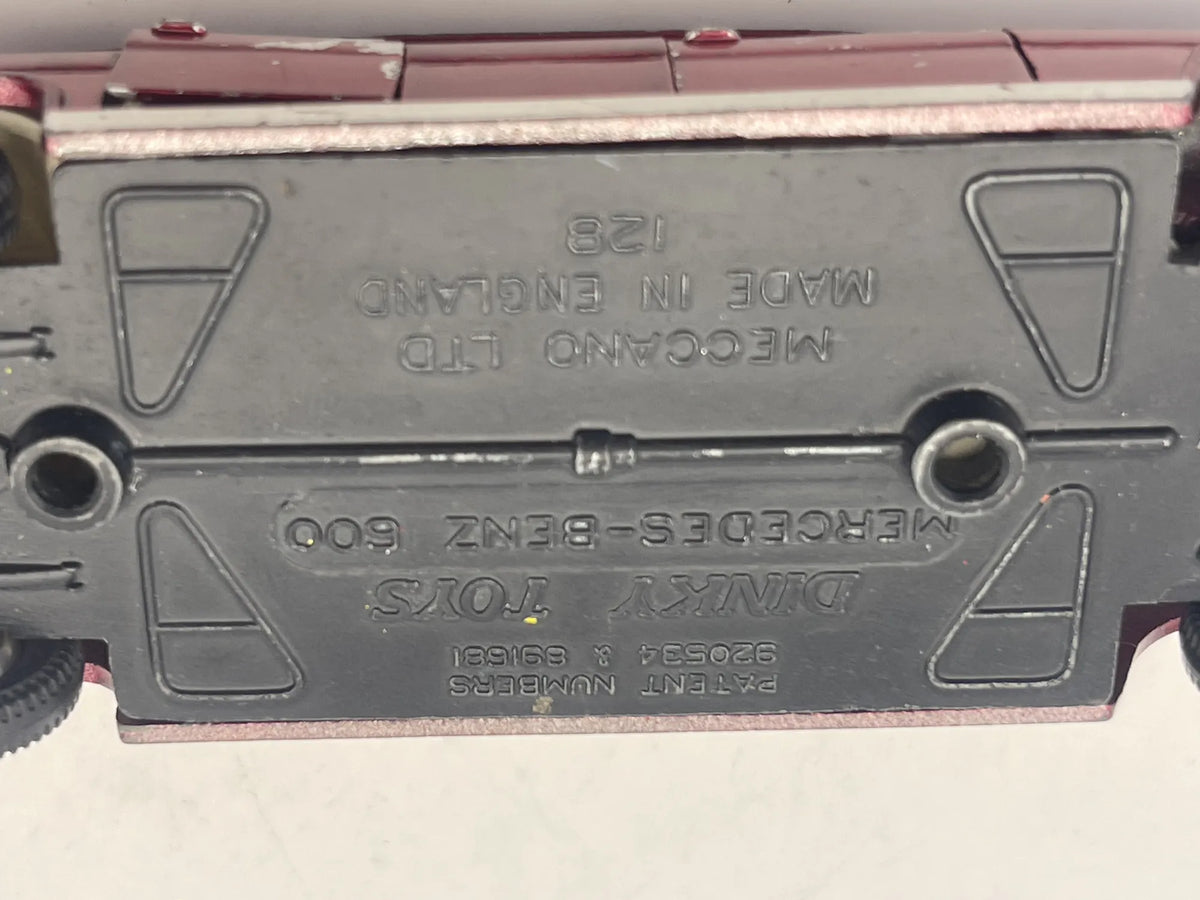 Mercedes-Benz 600 Dinky Toys '70 Bordowy 1:36 Made in England – zdjęcie 7
