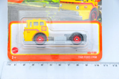 1965 Ford C900 Matchbox 2021 Żółty 1:100 Shell – zdjęcie 7