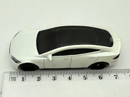 Tesla Model S Matchbox 2022 Biały 1:64 Sedan – zdjęcie 7