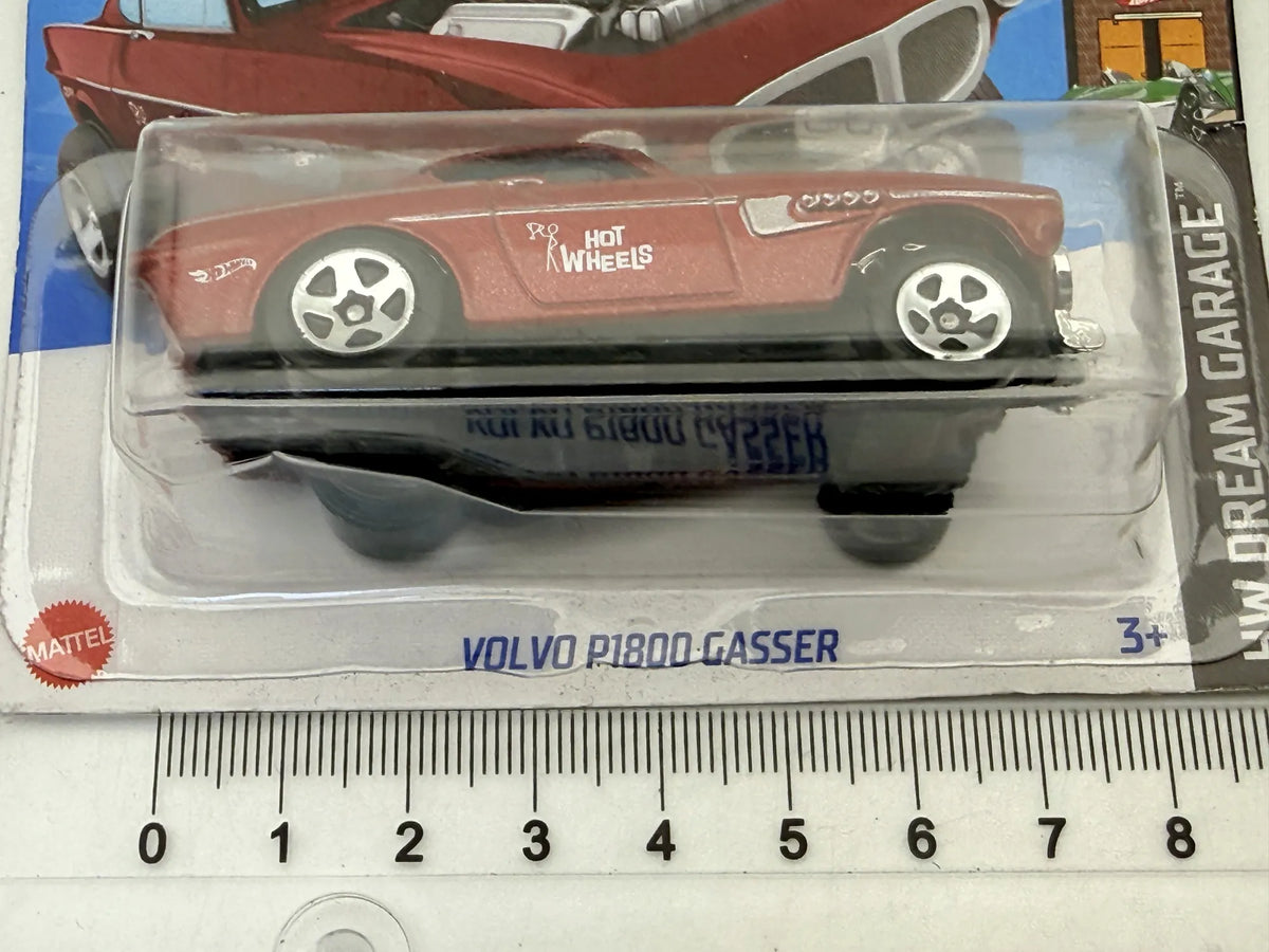 Volvo P1800 Gasser HW Dream Garage Hot Wheels 2023 Czerwony 1:64 – zdjęcie 7
