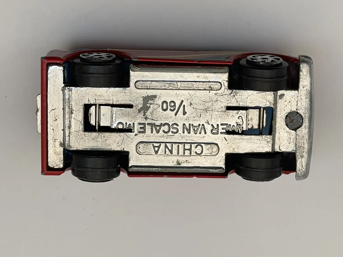 BEDFORD AMERICAN VAN, SR-827, Die cast, Czerwony, 1:60, Resoraki – zdjęcie 7
