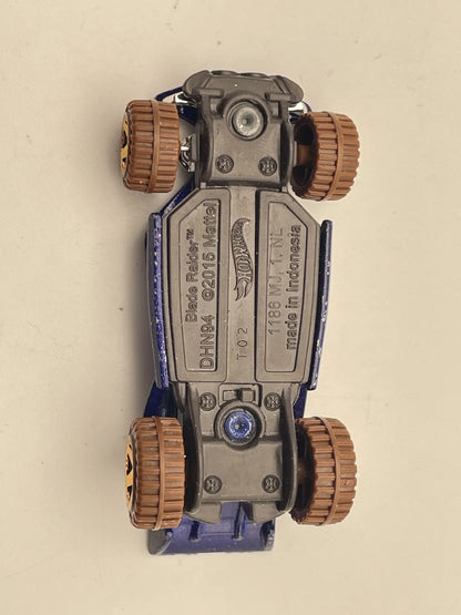 BLADE RAIDER, Hot Wheels 2015, Die cast DHN94, Niebieski, 1:64, Resoraki – zdjęcie 7