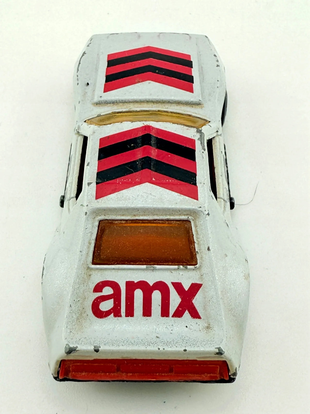 AMX PRO-STOCKER Matchbox '70 Srebrny 1:64 Made in Macau – zdjęcie 7