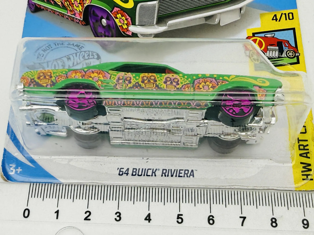 1964 Chevrolet Chevelle Ss Hot Wheels 2019 HW ART CARS 1:64 Blister Zielony – zdjęcie 7