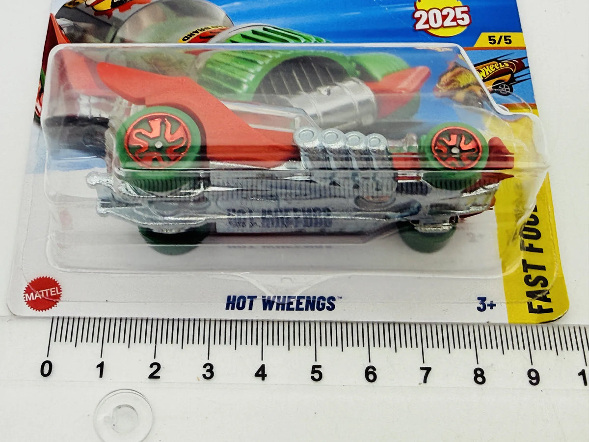 Hot Wheengs Hot Wheels 2025 Fast Foodie 1:64 Blister Czerwony – zdjęcie 7