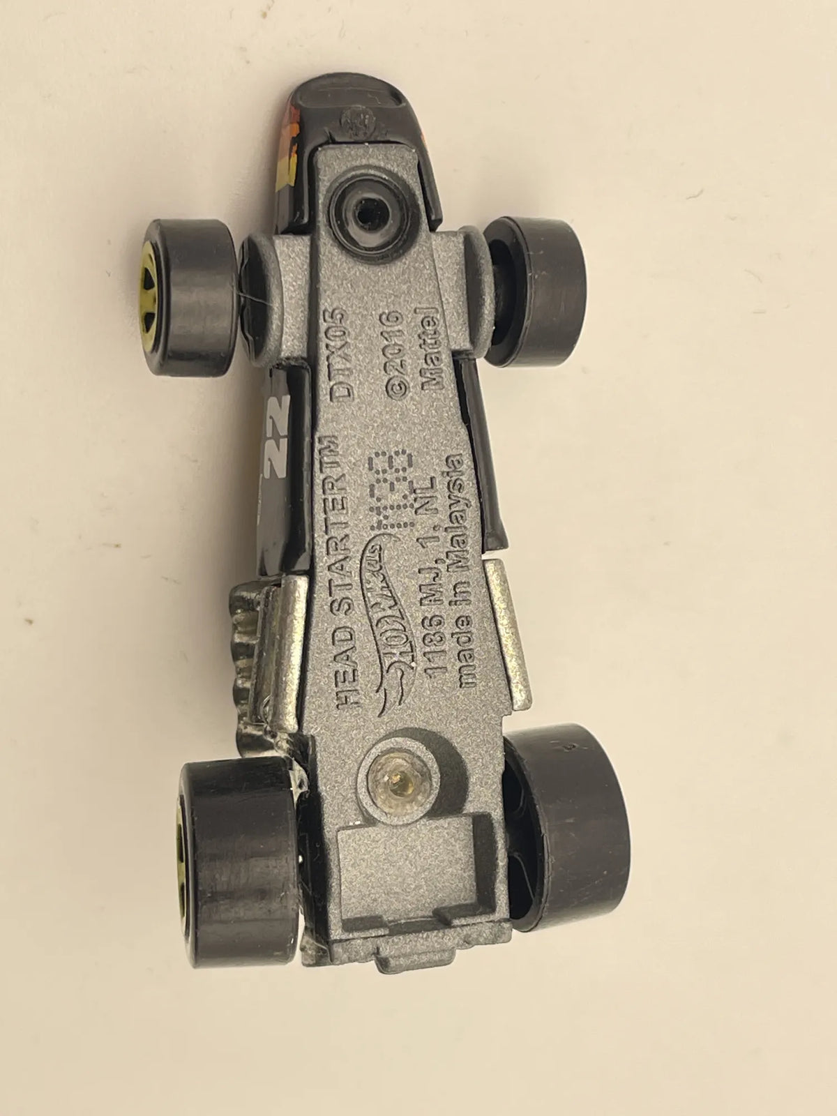 HEAD STARTER 22, Hot Wheels 2016, Die cast DTX05, Czarny, 1:64, Resoraki – zdjęcie 7