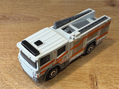 FIRE ENGINE, STRAŻ POŻARNA, Matchbox 1982, Die cast, Czerwony 1:64 Resoraki – zdjęcie 7