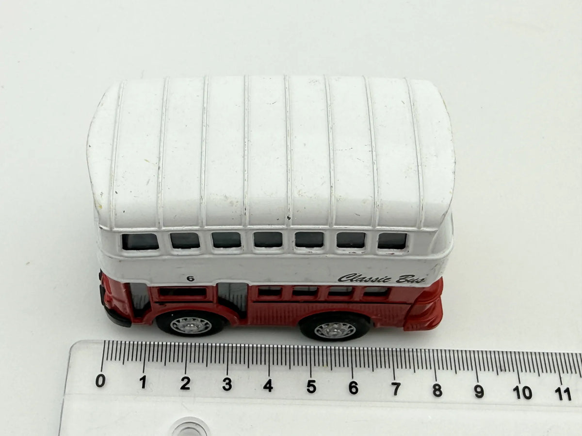 CLASSIC BUS, London Bus, City Bus 6, Die cast RM 2339, Biały 1:87, Resoraki – zdjęcie 7