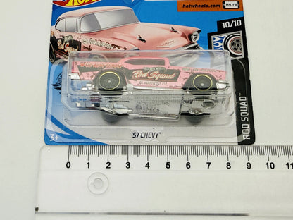 '57 Chevy Hot Wheels 2020 Rod Squad 1:64 Różowy – zdjęcie 7