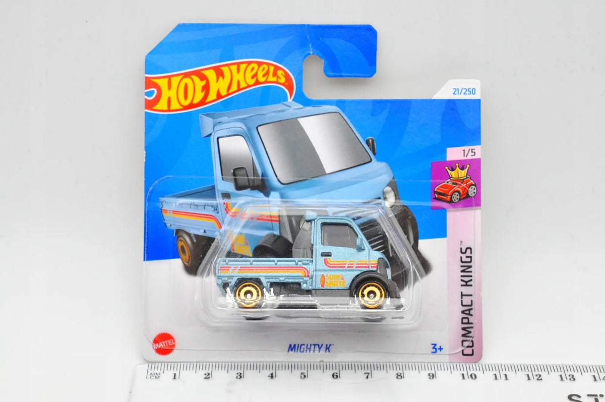 Mighty K Compact Kings Hot Wheels 2024 Niebieski 1:64 – zdjęcie 7