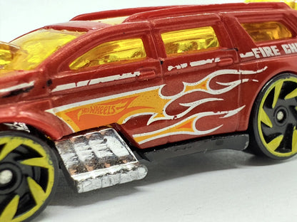 Nitro Tailgater Straż pożarna Hot Wheels 2014 Czerwony 1:64 – zdjęcie 7