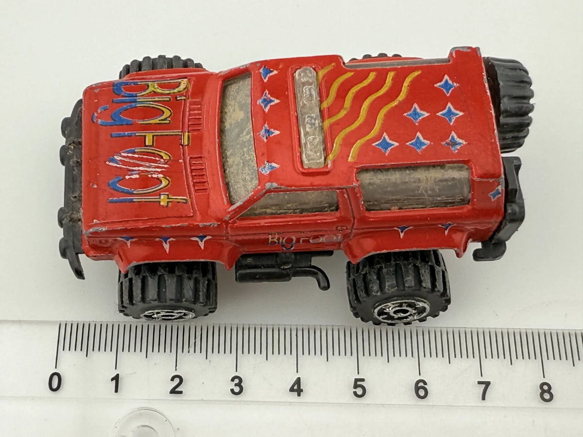 Jak Ford Bronco 4x4 z 1972, BIGFOOT, Die cast, Czerwony, 1:64, Resoraki – zdjęcie 7