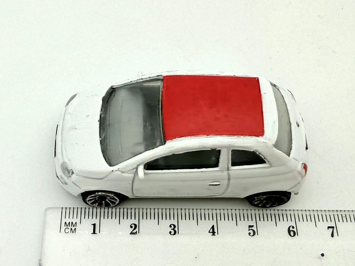 Fiat 500, Majorette, Resoraki, Die cast, Biało-Czerwony, 1:55 – zdjęcie 7