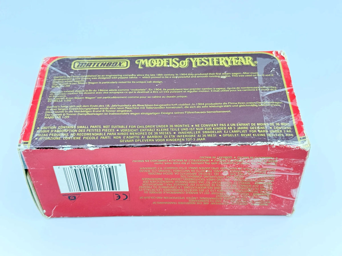GARRETT 6 TON STEAM WAGON, Matchbox 1990, Niebieski, 1:60, Resoraki – zdjęcie 7