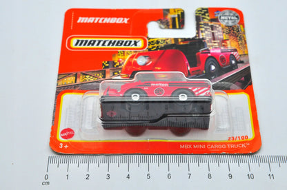 Mbx Mini Cargo Truck Matchbox 2021 Czerwony 1:64 – zdjęcie 7