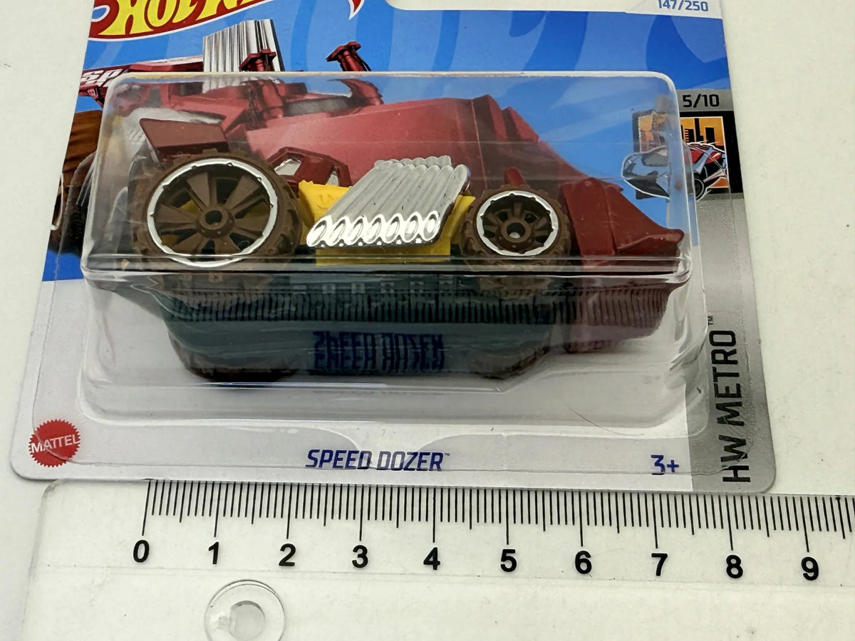 Speed Dozer HW Metro Hot Wheels 2024 Czerwony 1:64 – zdjęcie 7