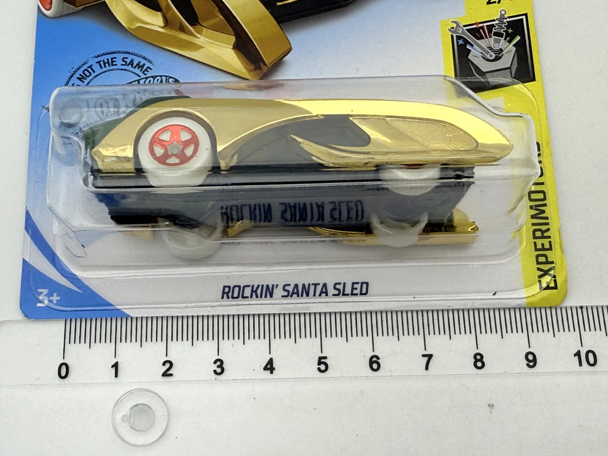 ROCKIN' SANTA SLED Experimentators Hot Wheels 2018 Złoty 1:64 – zdjęcie 7