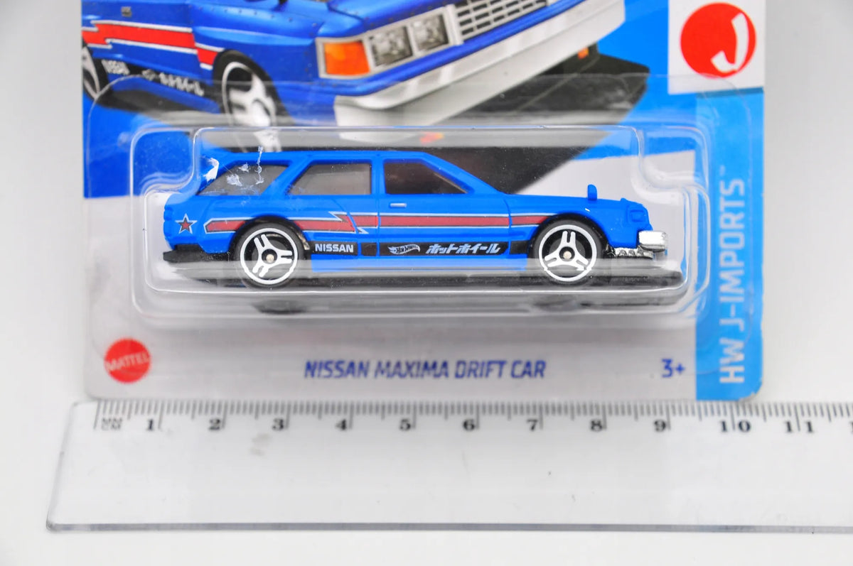 NISSAN MAXIMA DRIFT CAR Hot Wheels 2023 Niebieski 1:64 – zdjęcie 7