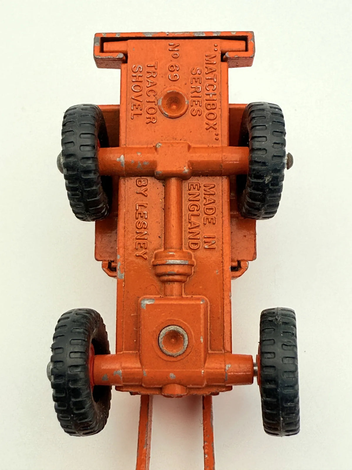 Tractor Shovel Matchbox Pomarańczowy 1:64 Made in Anglia – zdjęcie 7