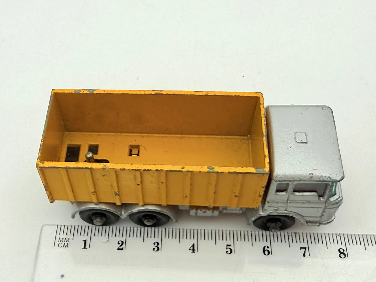 Daf Tipper Container Truck Matchbox Żółty 1:64 Made in England – zdjęcie 7