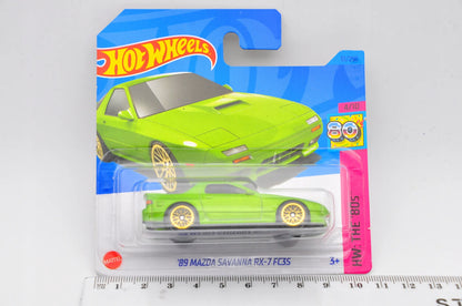 '89 MAZDA SAVANNA RX-7 FC3S Hot Wheels 2023 Zielony 1:64 – zdjęcie 7