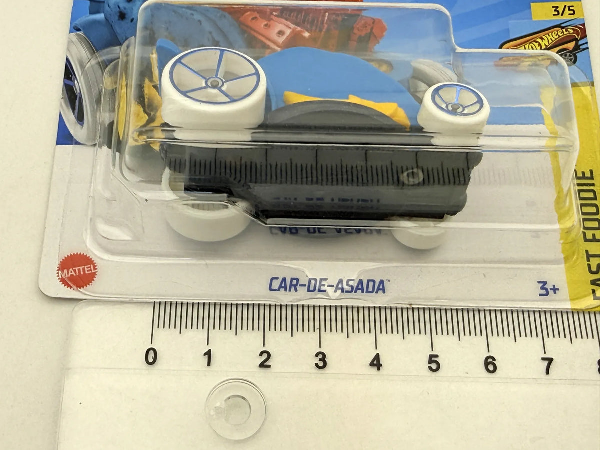 CAR-DE-ASADA Fast Foodie Hot Wheels 2024 Niebieski 1:64 – zdjęcie 7