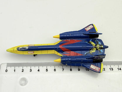 X-Jet SR-71 BLACK BIRD, Marvel X-MEN 2002, Maisto, Die cast 1:144, Resoraki – zdjęcie 7