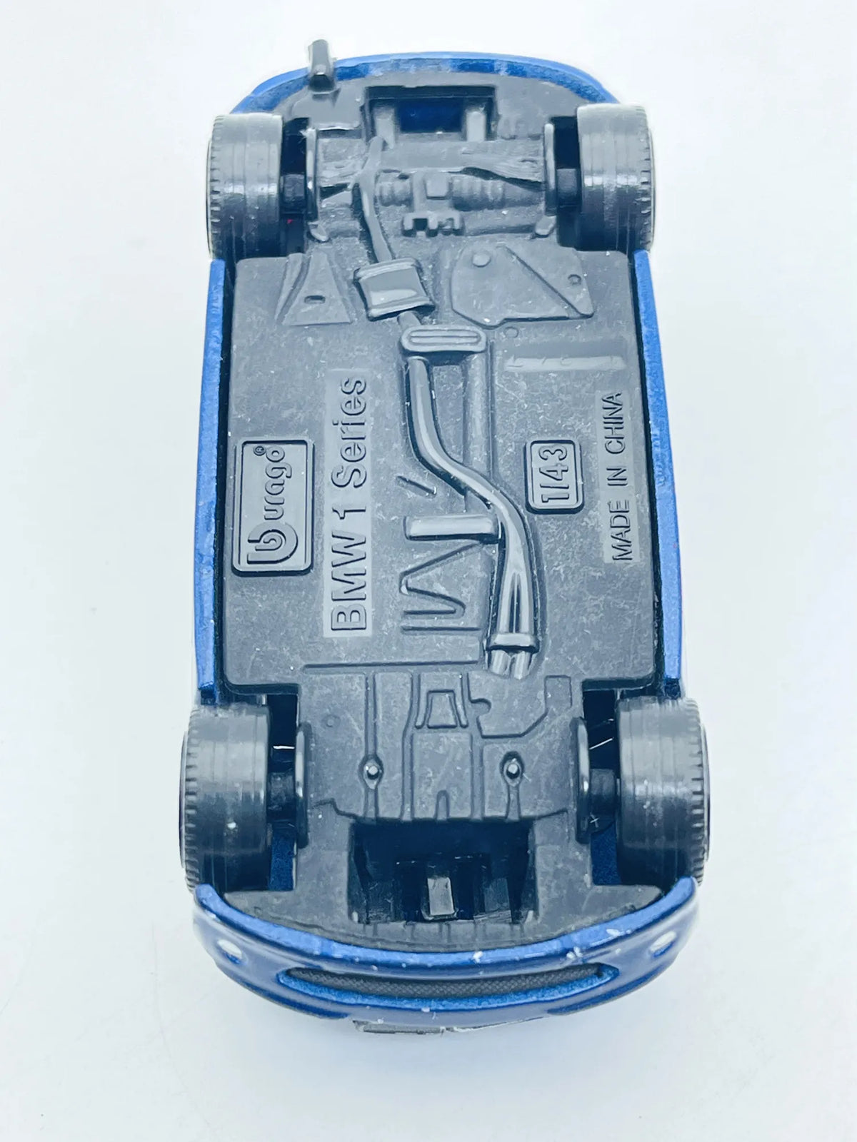 Bmw 1 Series 120D, Bburago, resoraki, die cast, 1:43 niebieski – zdjęcie 7