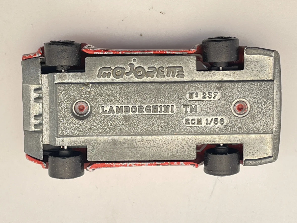 LAMBORGHINI COUNTACH, Majorette, Die cast No.237, Czerwony, 1:56, Resoraki – zdjęcie 7