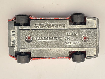 LAMBORGHINI COUNTACH, Majorette, Die cast No.237, Czerwony, 1:56, Resoraki – zdjęcie 7