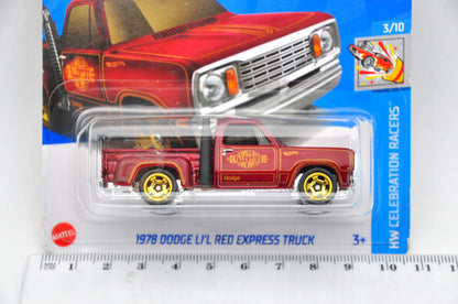 1978 Dodge Li'L Red Express Truck Hot Wheels 2021 Czerwony 1:64 – zdjęcie 7