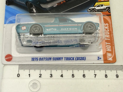 1975 Datsun Sunny Truck HW Hot Trucks Hot Wheels 2024 Turkusowy 1:64 – zdjęcie 7